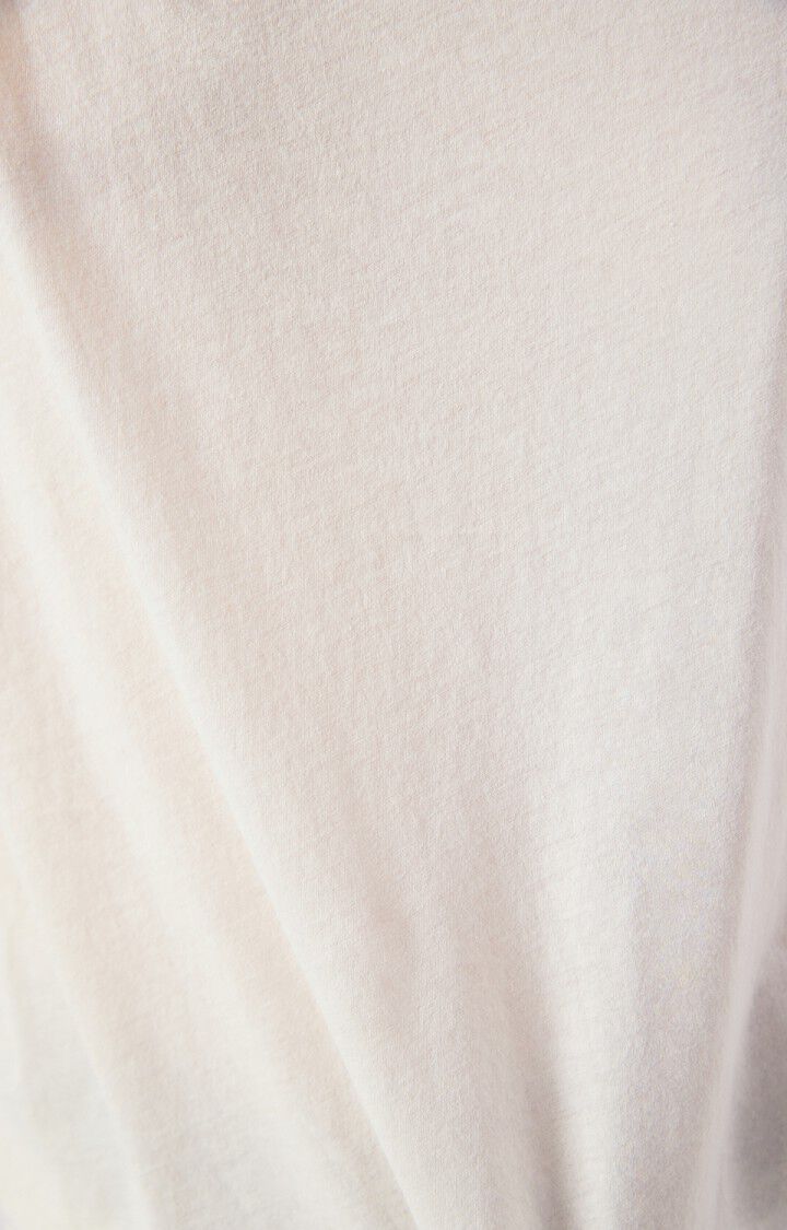 Women's T-Shirt Fine Cotton -  Boat Neck Raglan Sleeves Ecru