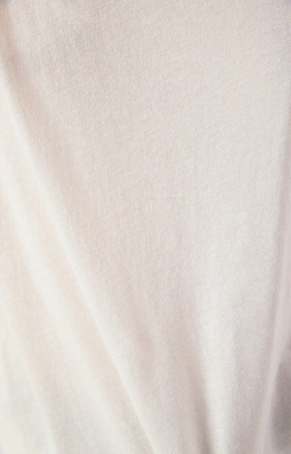 Women's T-Shirt Fine Cotton -  Boat Neck Raglan Sleeves Ecru