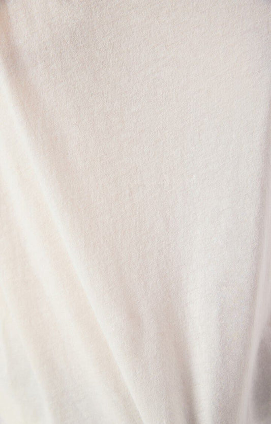 Women's T-Shirt Fine Cotton -  Boat Neck Raglan Sleeves Ecru