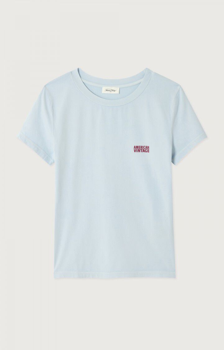 Women's T-Shirt Premium Cotton Jersey Knit - Vintage-Baby-Blue
