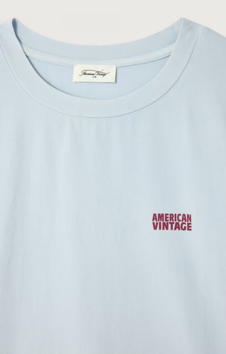 Women's T-Shirt Premium Cotton Jersey Knit - Vintage-Baby-Blue