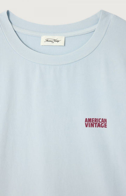 Women's T-Shirt Premium Cotton Jersey Knit - Vintage-Baby-Blue