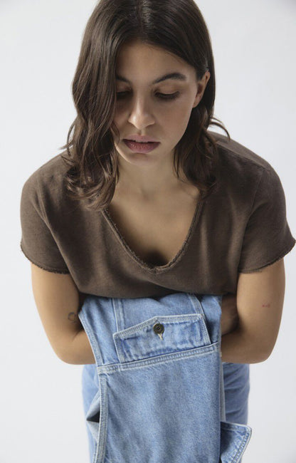 Unisex T-Shirt 100% Combed Cotton Jersey - Chataignier Chataignier-V