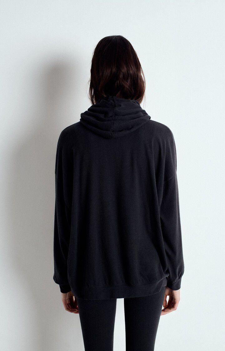 Women's Jacket Peachskin-Effect Fabric - Carbone-Chine