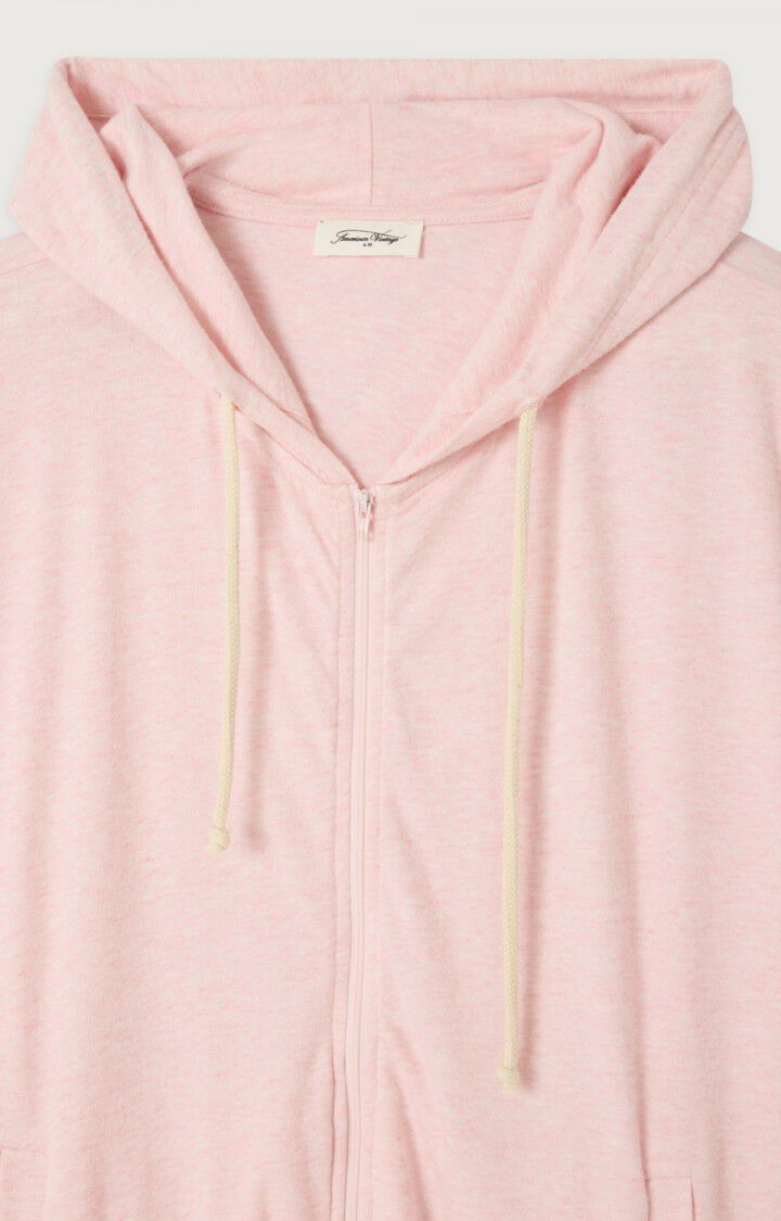 Women's Oversized Zip Jacket Peachskin Fabric- Glacage-Chin