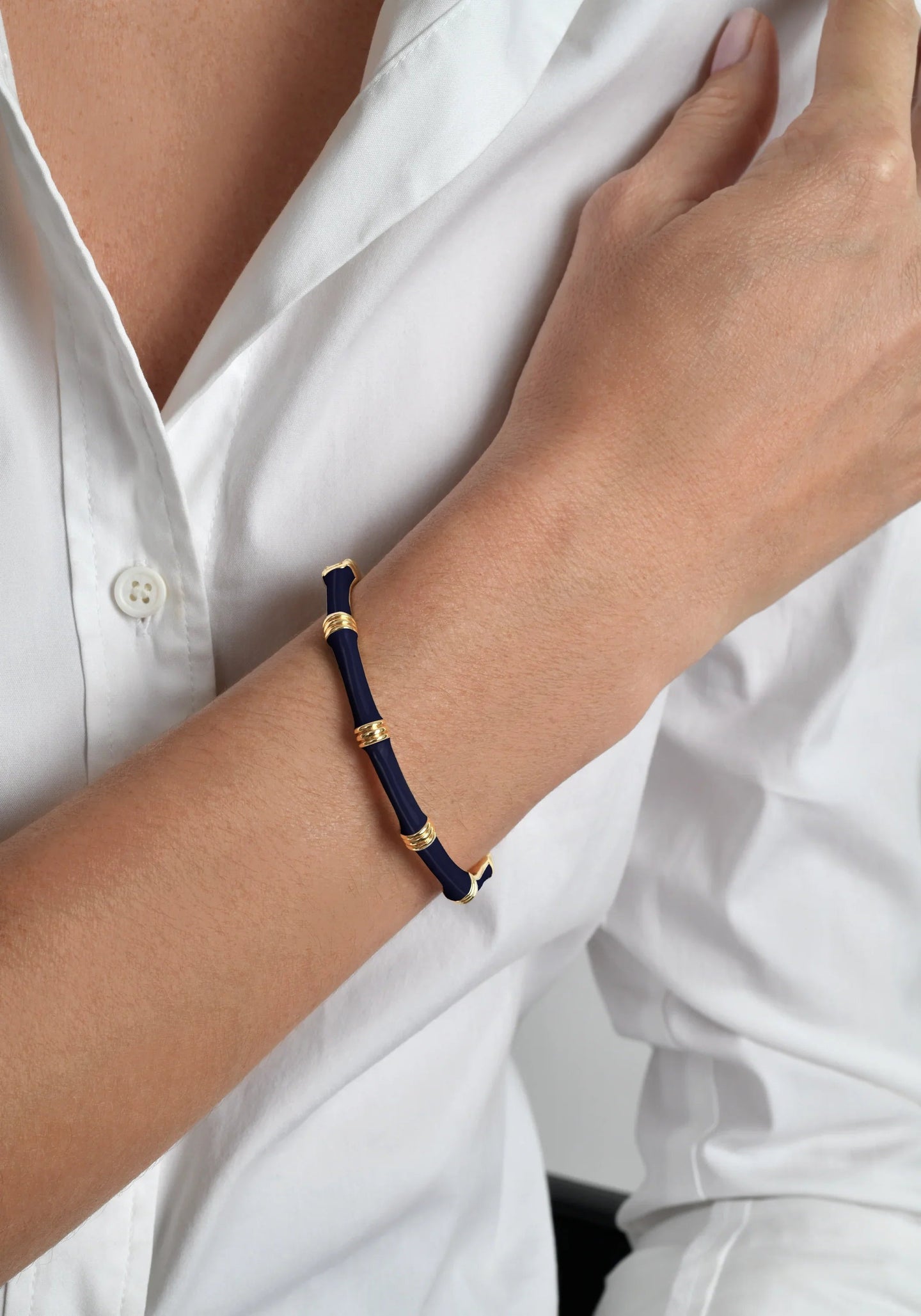 Bangle Bamboo E Hin Ban Atlantic-Navy-Blue