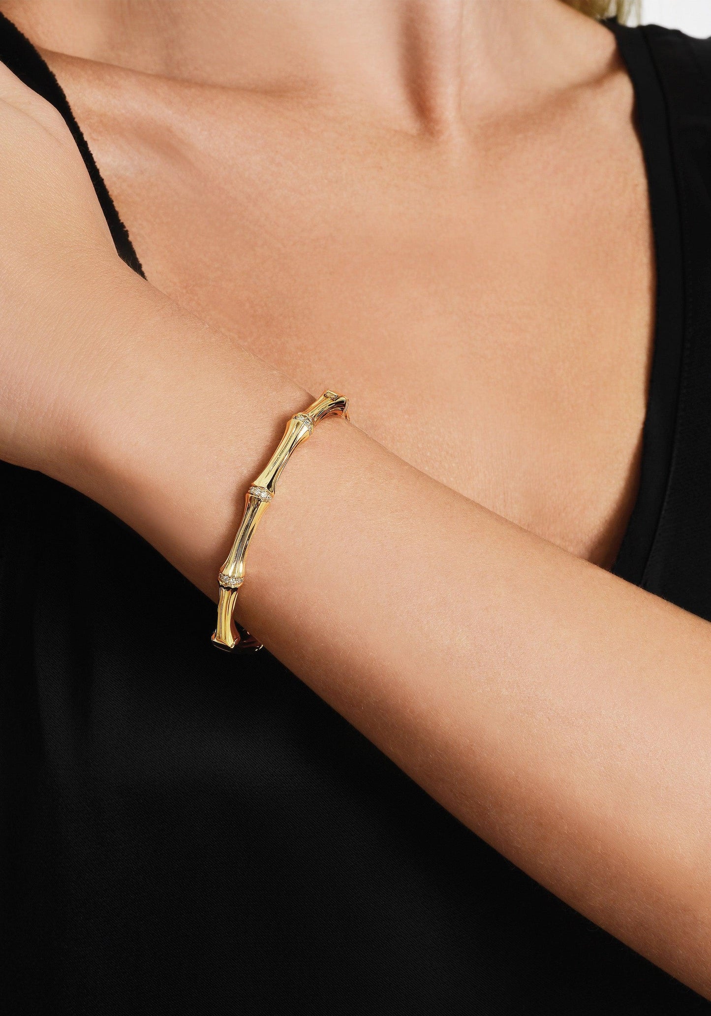 Bangle Bamboo Hin Ban Gold