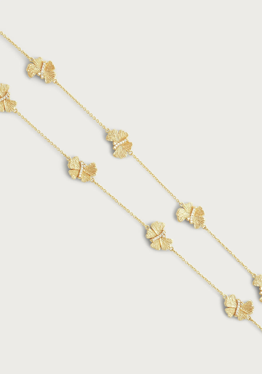 Necklace Butterfly Sta Ne Gold