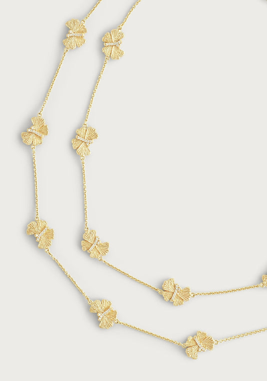 Necklace Butterfly Sta Ne Gold