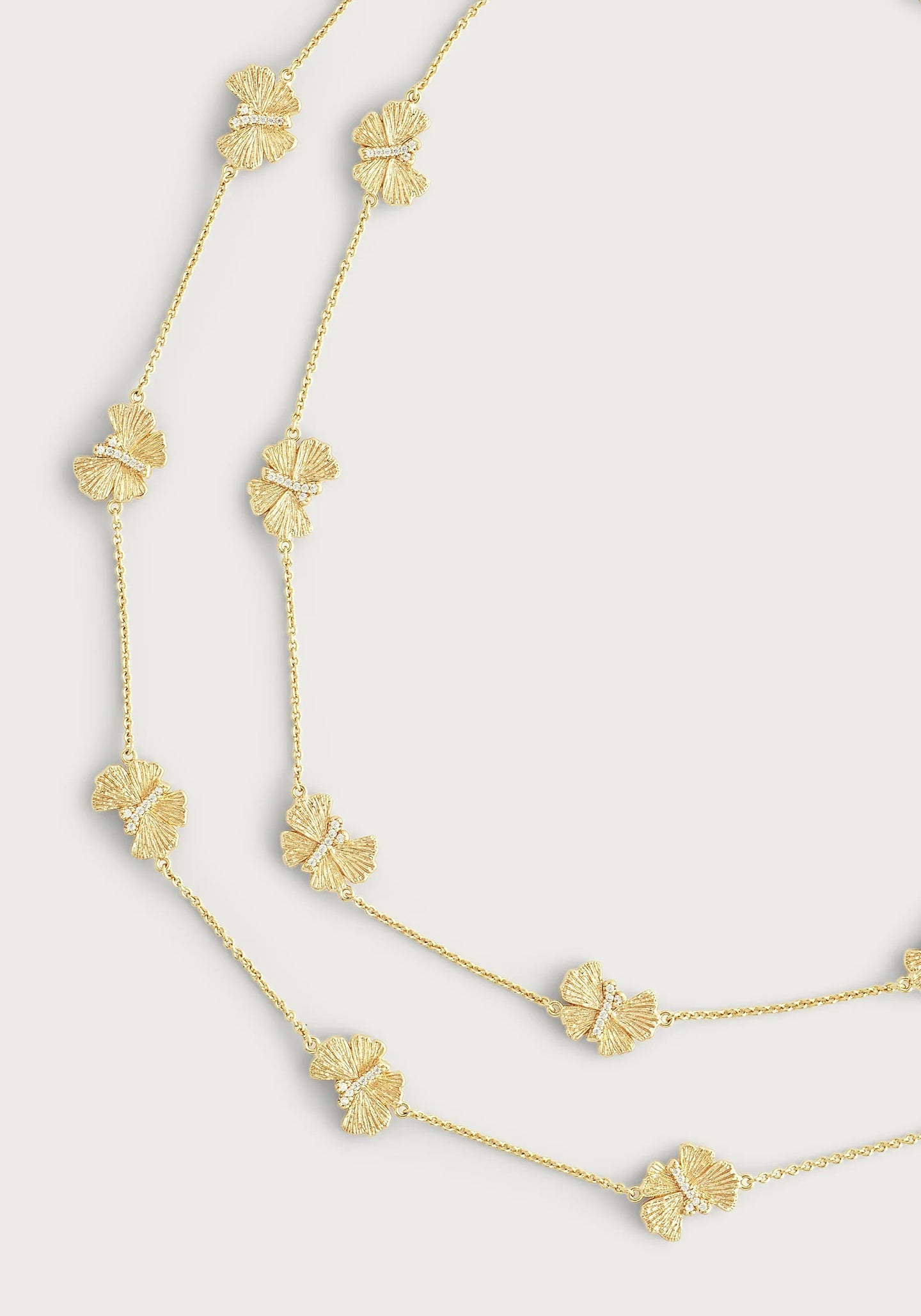 Necklace Butterfly Sta Ne Gold