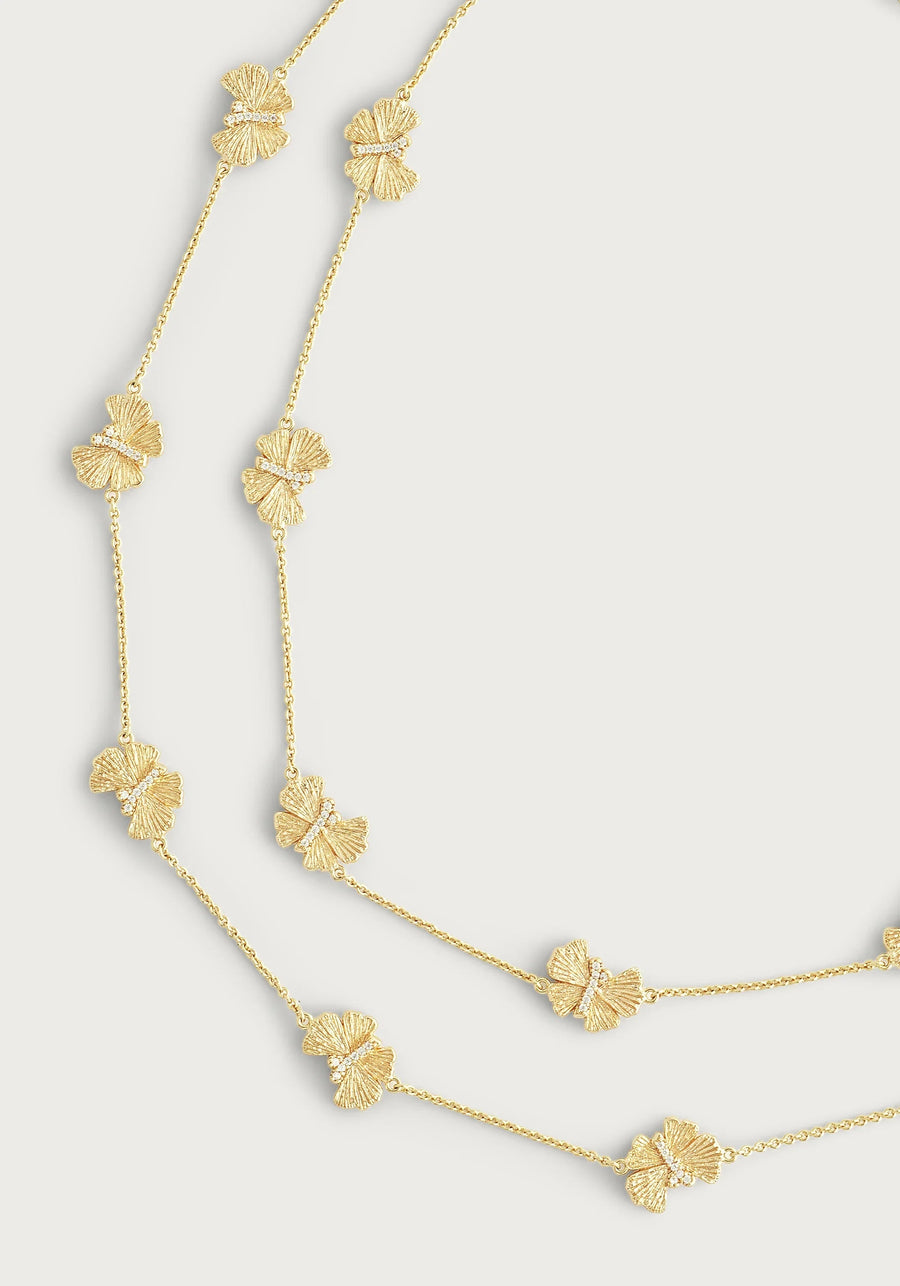 Necklace Butterfly Sta Ne Gold