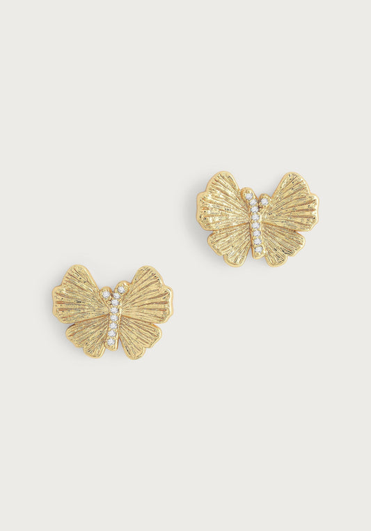 Earring Butterfly St Ea Gold