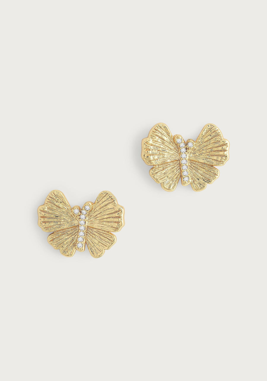 Earring Butterfly St Ea Gold