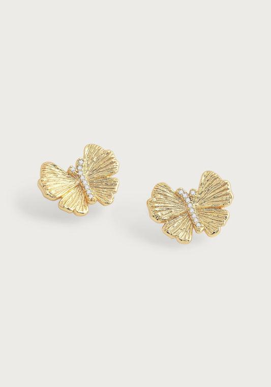 Earring Butterfly St Ea Gold