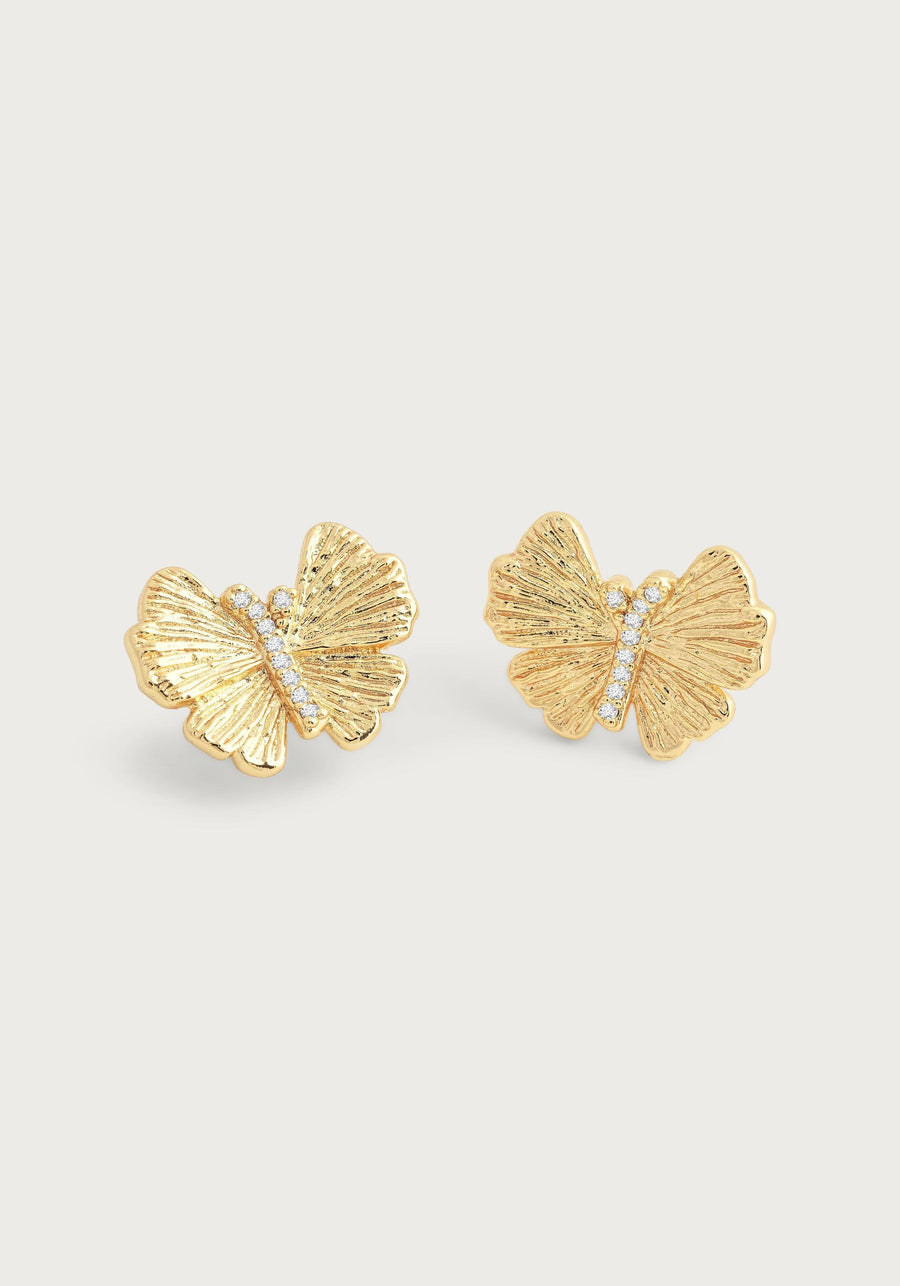 Earring Butterfly St Ea Gold