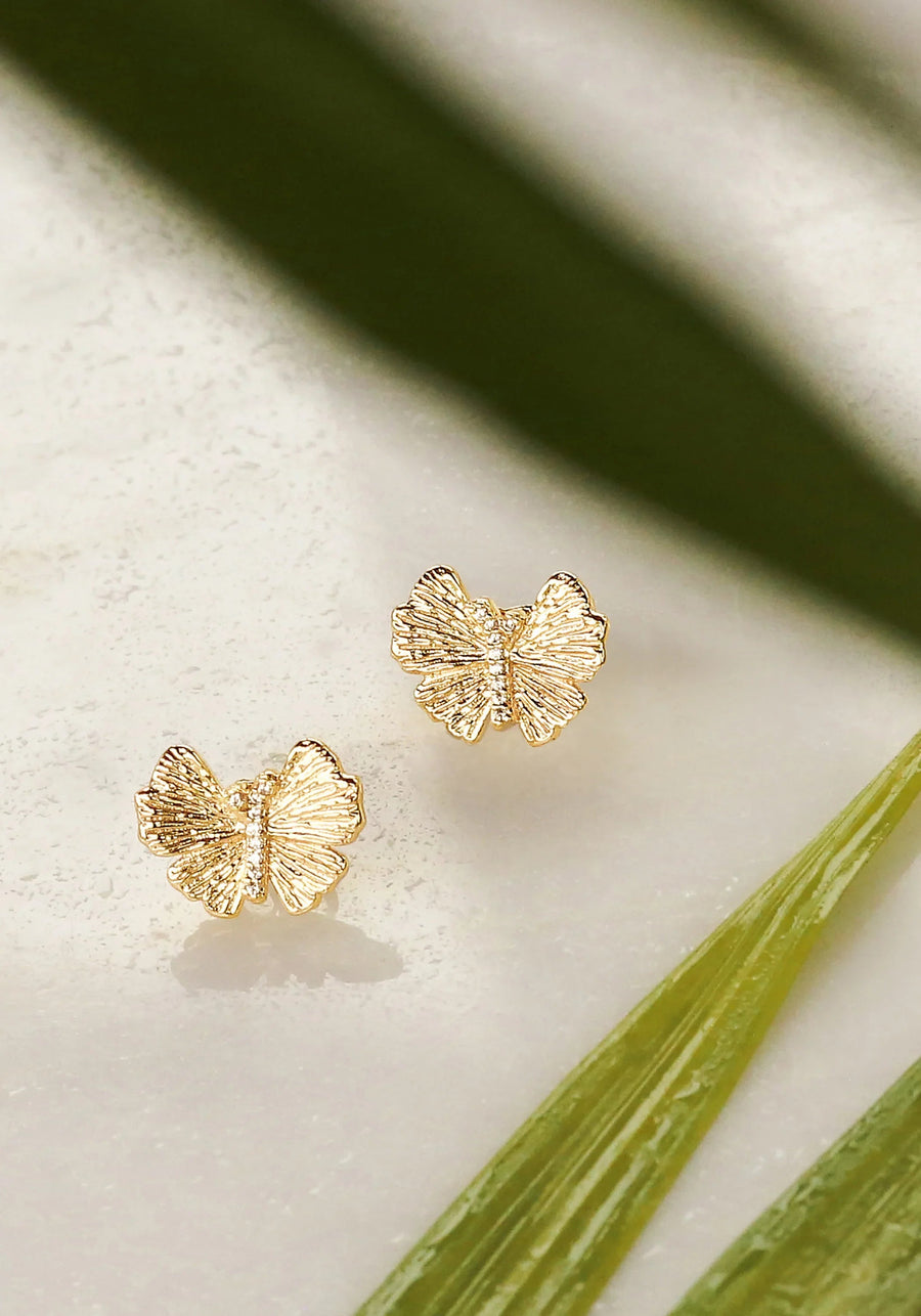 Earring Butterfly St Ea Gold