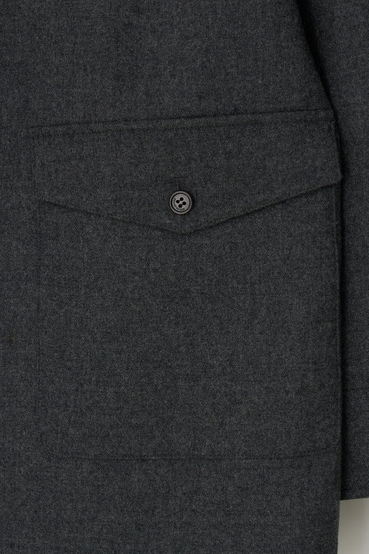 Jacket Button Pocket J Charcoal
