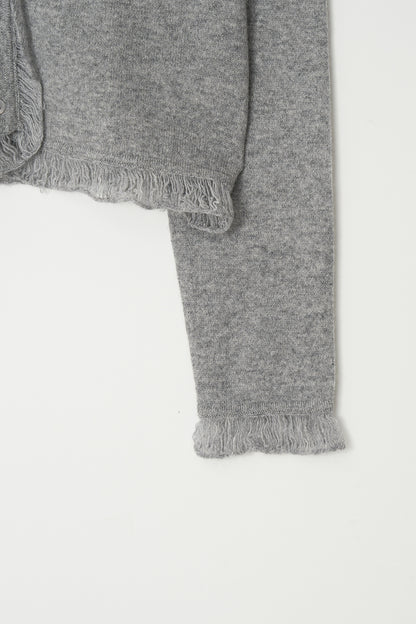 Cardigan Cashmere Fri Car Gray