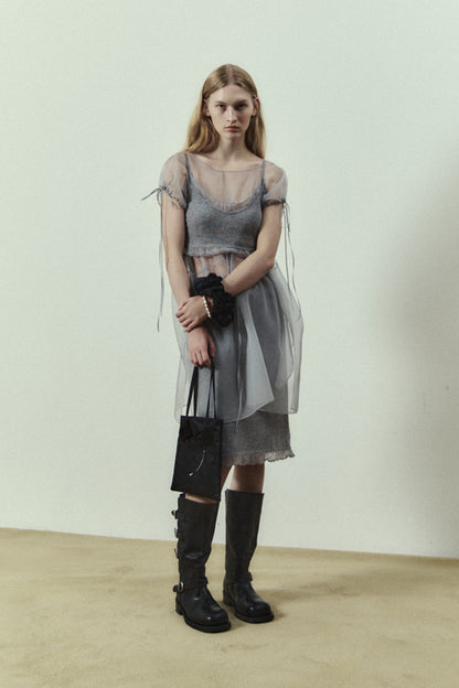 Skirt Cashmere Fri Ski Gray