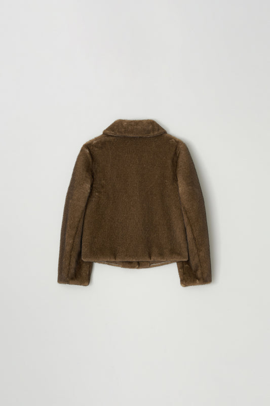Jacket Eco Fur Jacket Brown