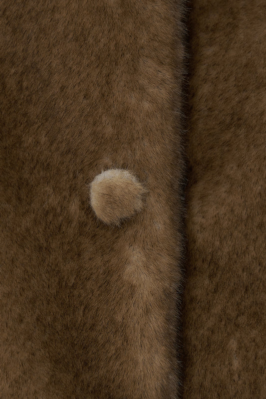 Jacket Eco Fur Jacket Brown