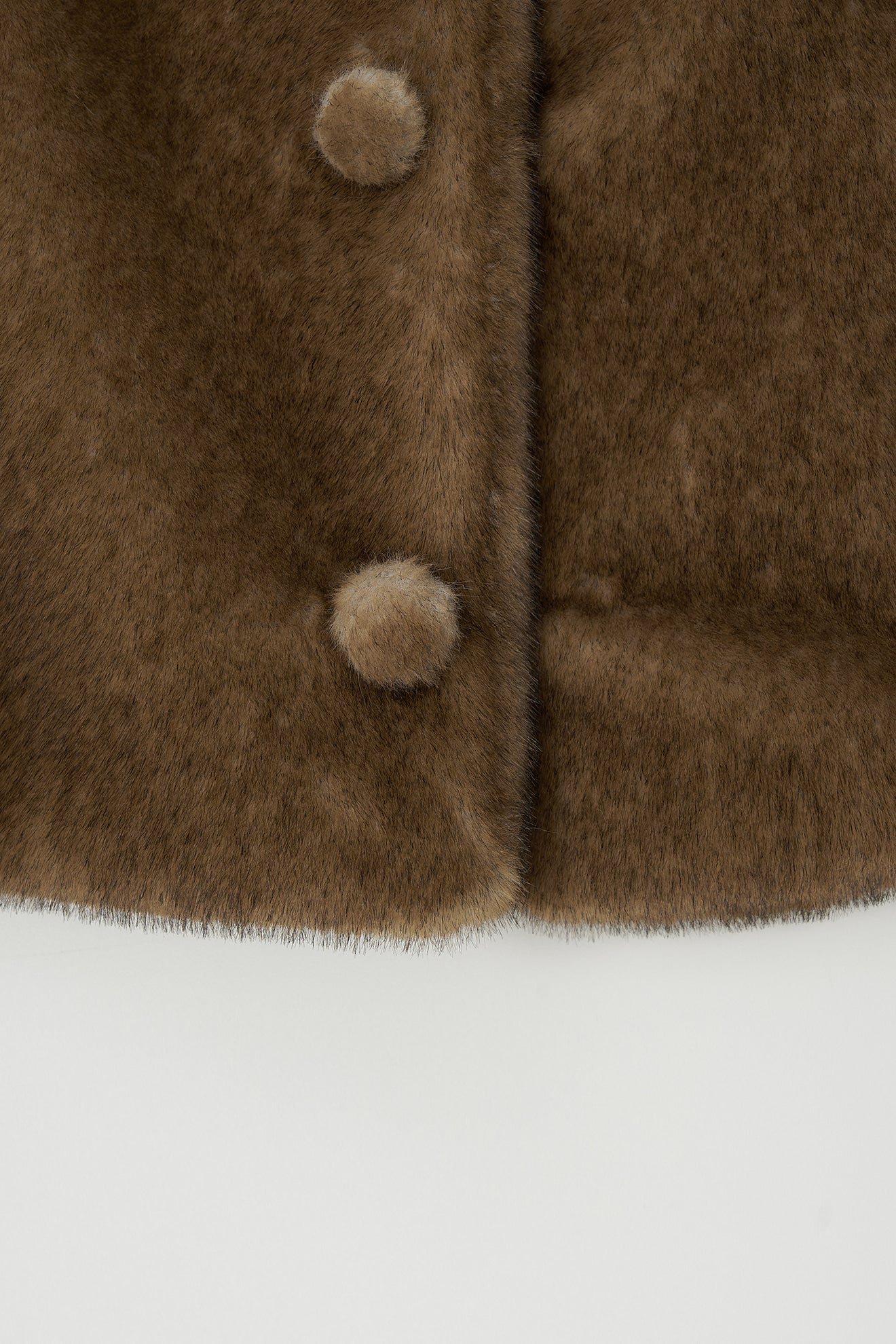 Jacket Eco Fur Jacket Brown