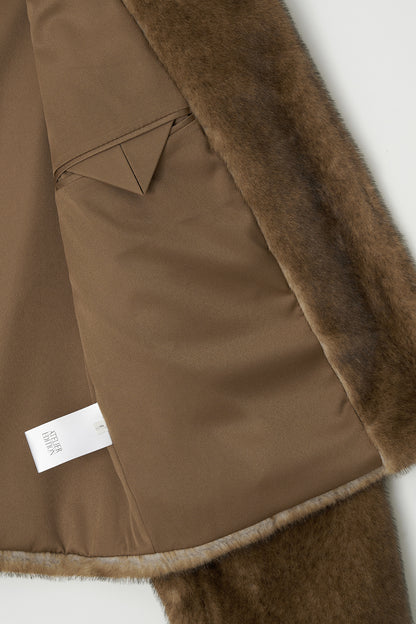 Jacket Eco Fur Jacket Brown