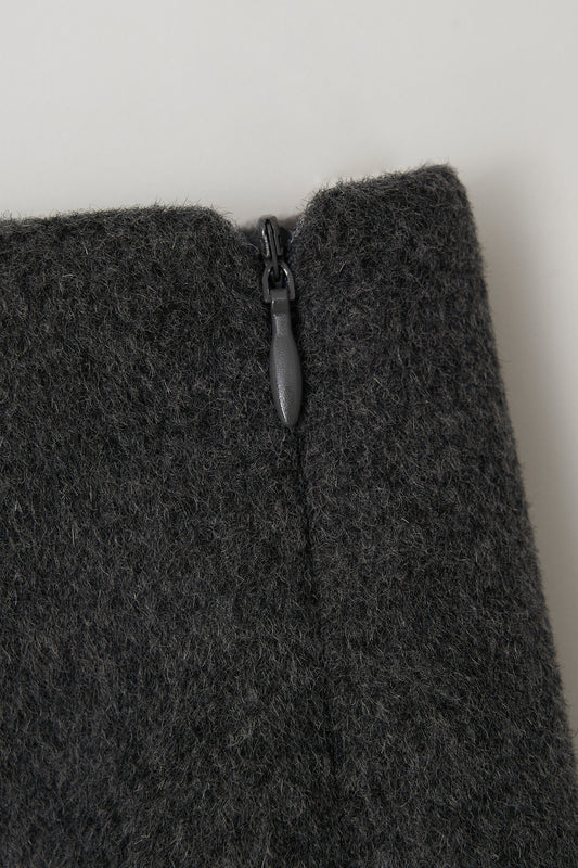 Skirt Flower Embe Mini Dark-Gray