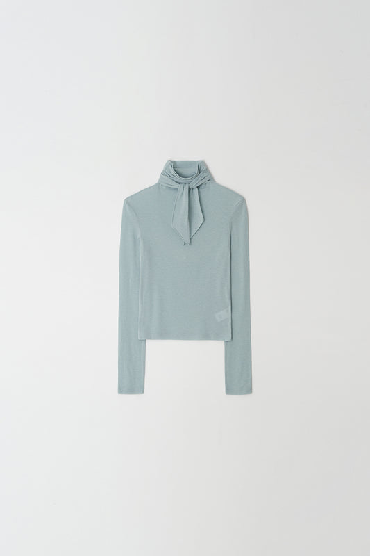 Turtleneck Jersey String Turt T-s Sky-Blue