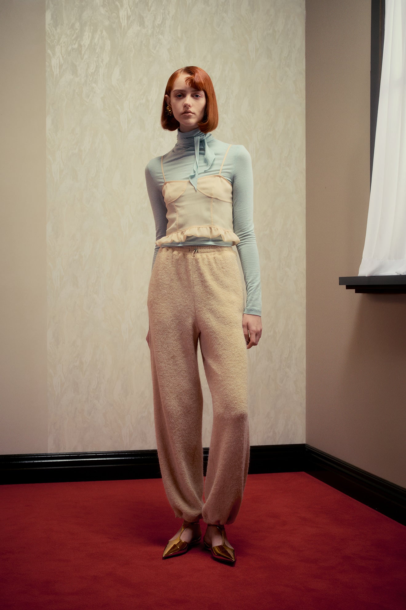 Turtleneck Jersey String Turt T-s Sky-Blue