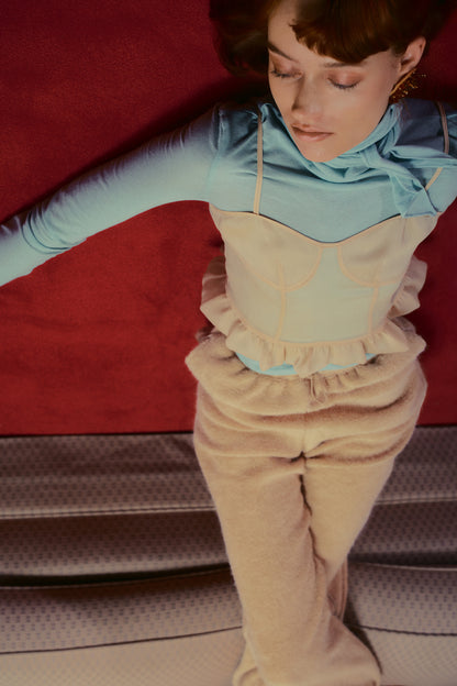 Turtleneck Jersey String Turt T-s Sky-Blue