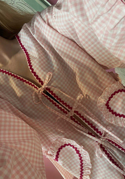 Jacket Astrid Pink-Checks