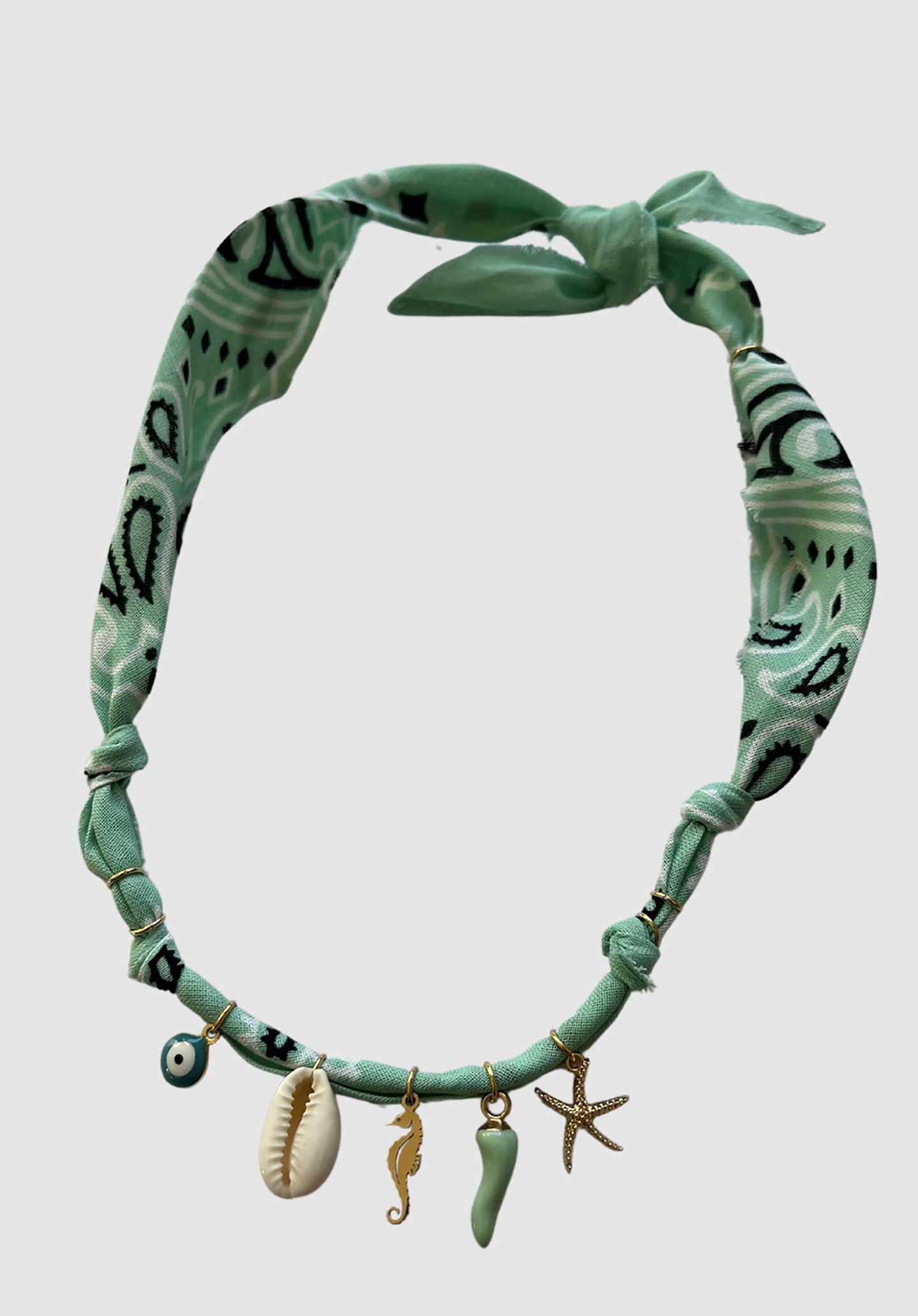 Necklace Summer Aqua Hippocampe