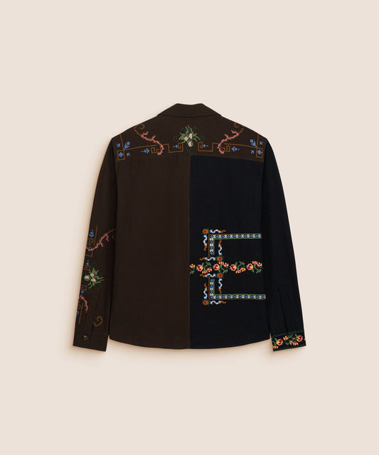 BAZISZT-712 QUEENIE SHIRT-BLACK DARK BROWN_02.jpg