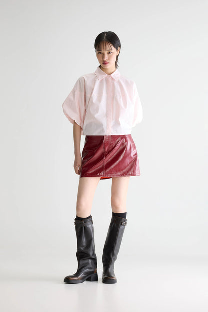 Women's Button-Down Blouse 100% Cotton Poplin - Dusk