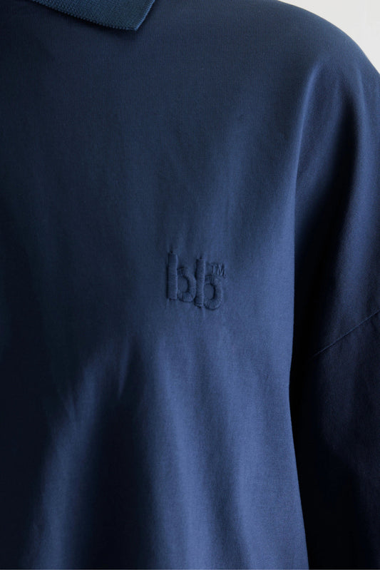 Women's Polo T-Shirt 100 Percent Cotton Jersey - Navy Blue Parker