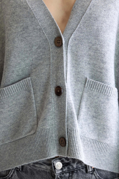 Cardigan Gakkin52 K1675u Light-Grey