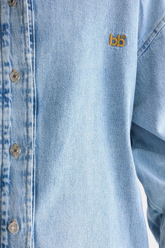 Denim Shirt Glory D0518 Lt-Blue-Bleach