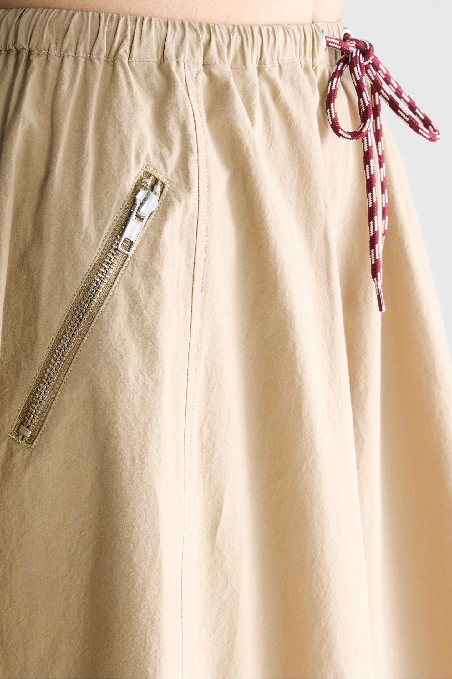 Women's Lightweight A-Line Midi Skirt Cotton - Clay