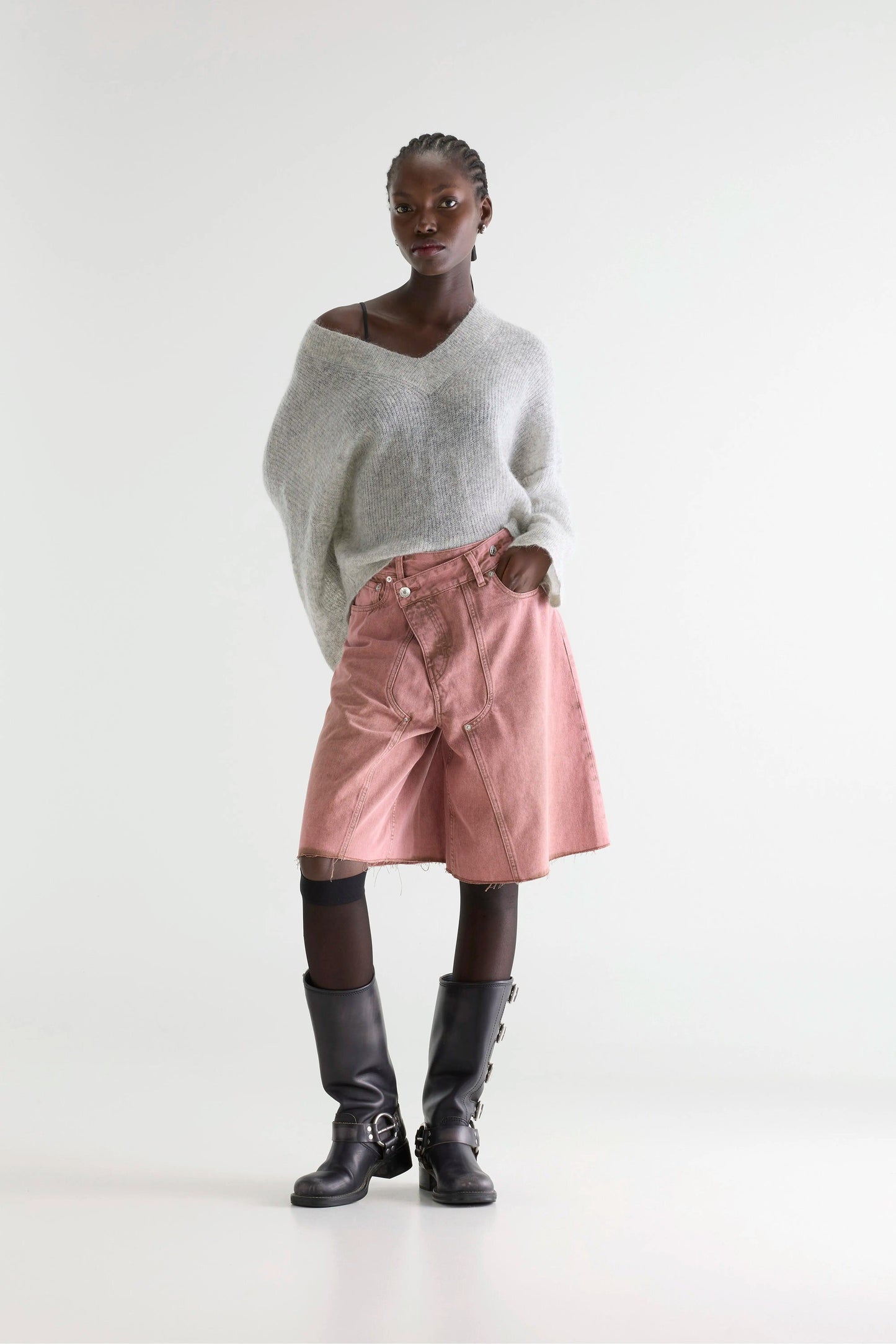 Shorts Pearly D0592 Dusty-Pink