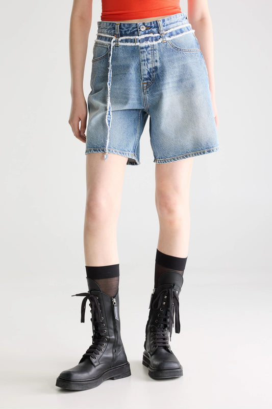 Denim Shorts Piper D0520 Vintage-Lt-Blue
