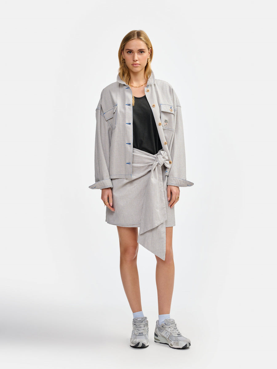 Skirt Solveig S1036 Stripe-A