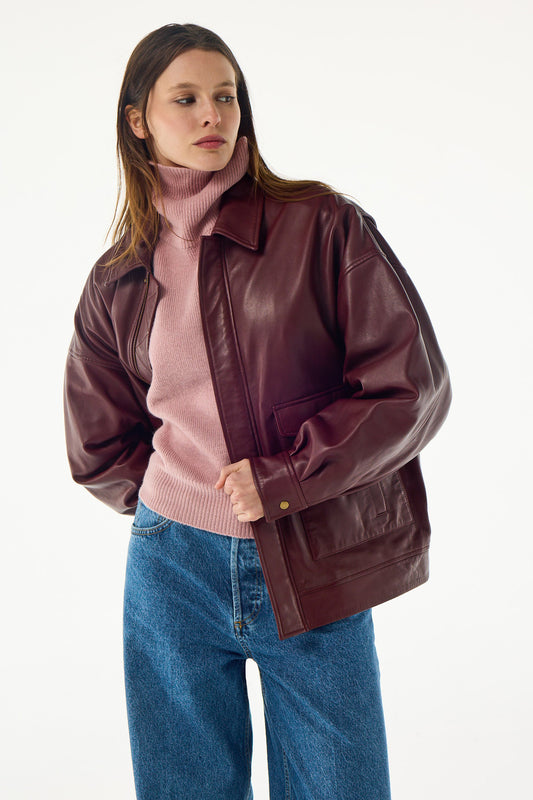 Jacket Edgar-ls Burgundy