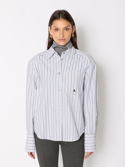 Shirt 21clea Grey-Stripes