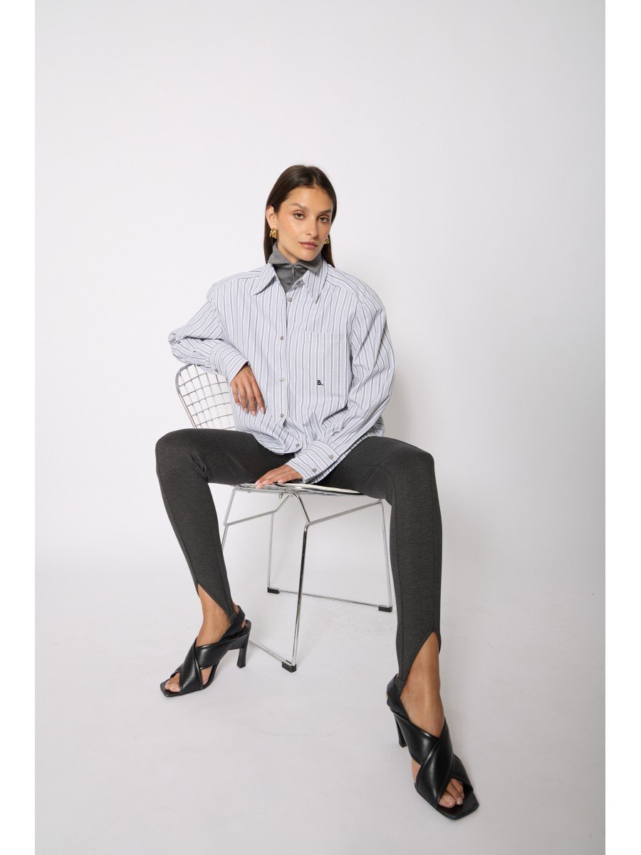 Shirt 21clea Grey-Stripes