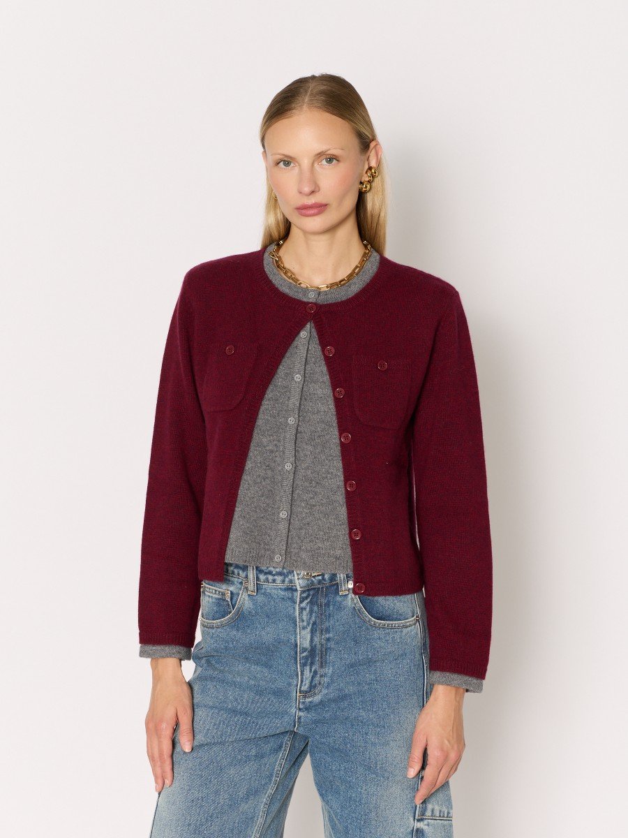 Cardigan 21mygigi Burgundy-Mix