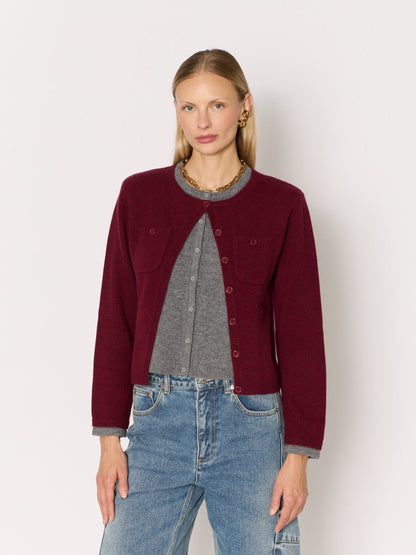 Cardigan 21mygigi Burgundy-Mix