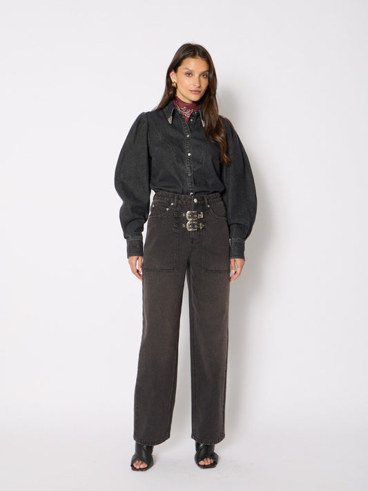 Jeans 21piwest Black-Denim