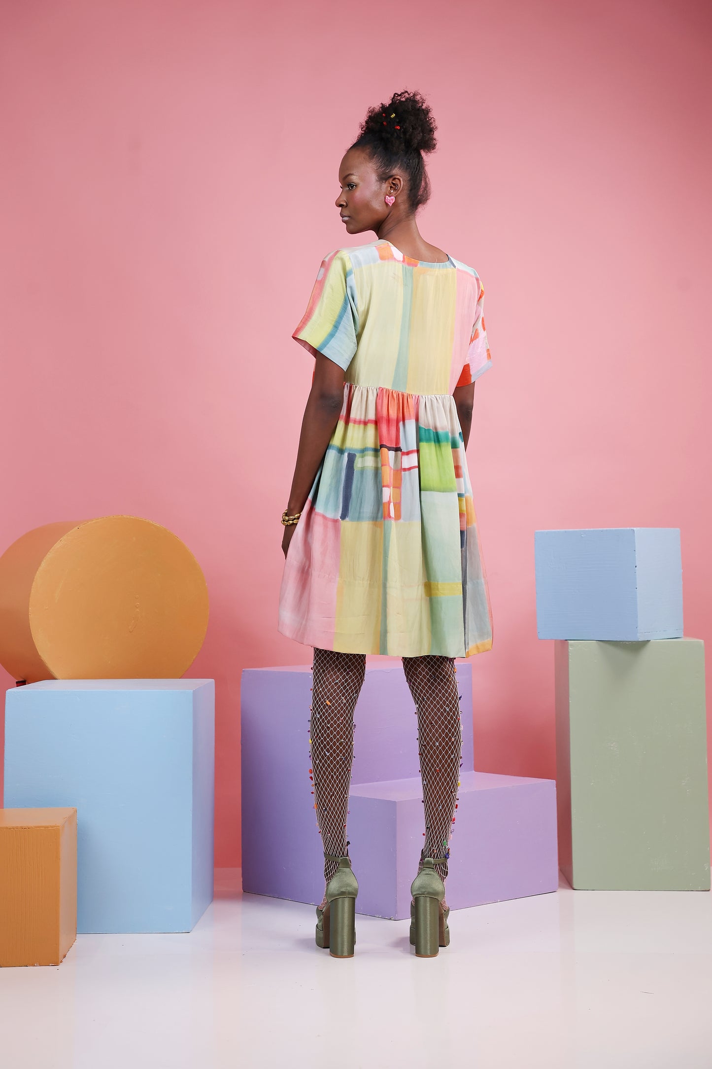 Dress Short Dress Rainbow