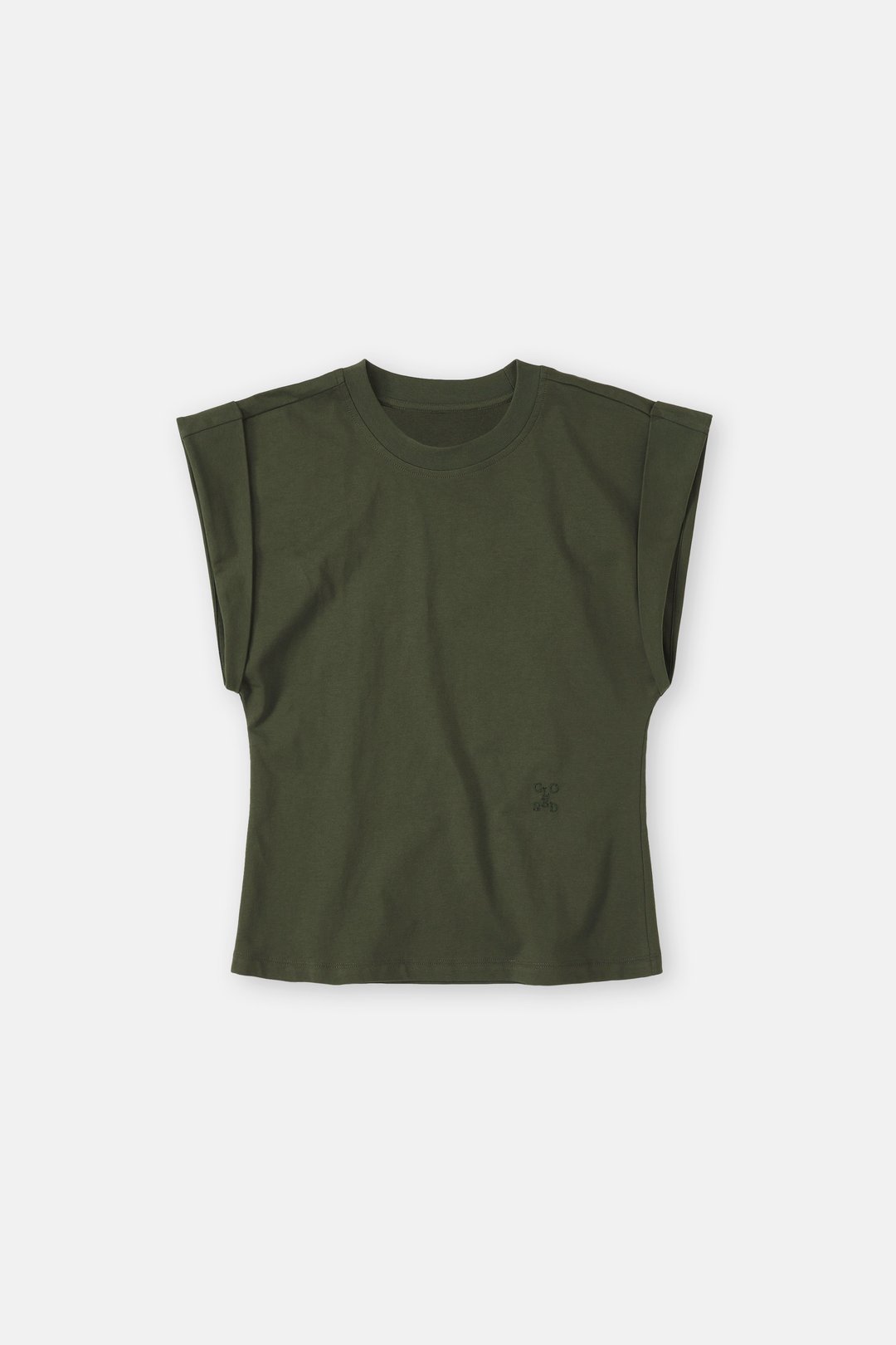Tshirt Crewneck Sleevel C95612-44h-em Green-Weed